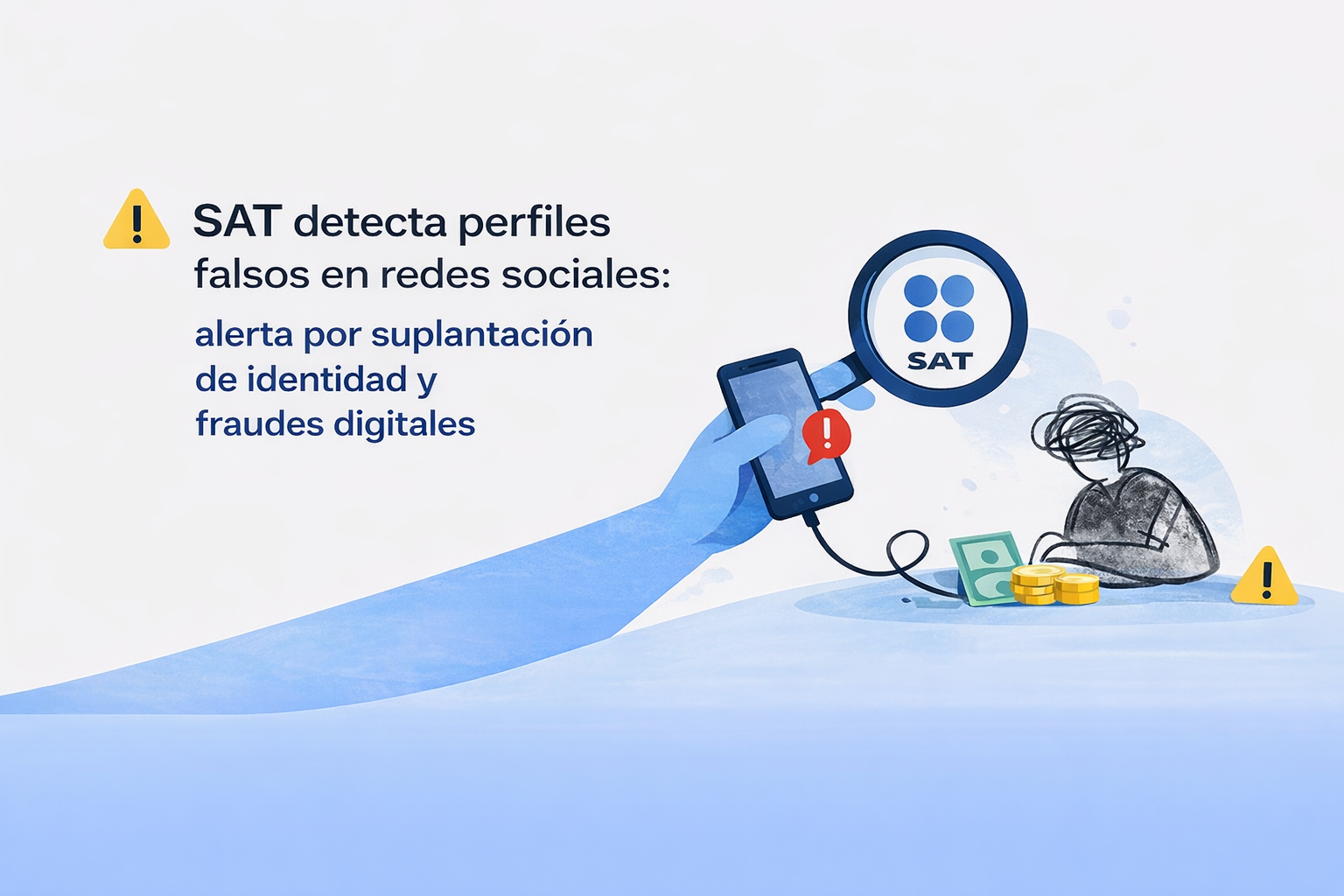 SAT detecta perfiles falsos en redes sociales: alerta por suplantación de identidad y fraudes digitales
